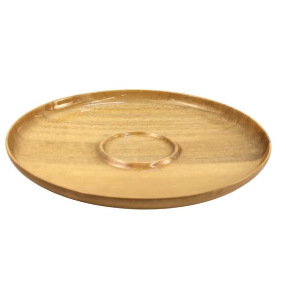 Handcrafted Oregon Myrtlewood Plate 10" Diameter By Seagull Shop Oregon USA - Picture 1 of 9